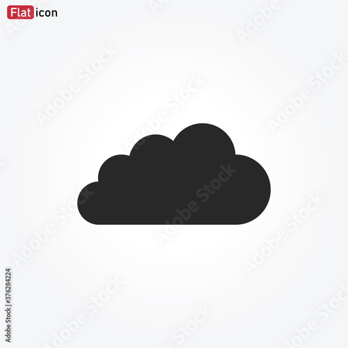 Cloud icon vector . Weather sign