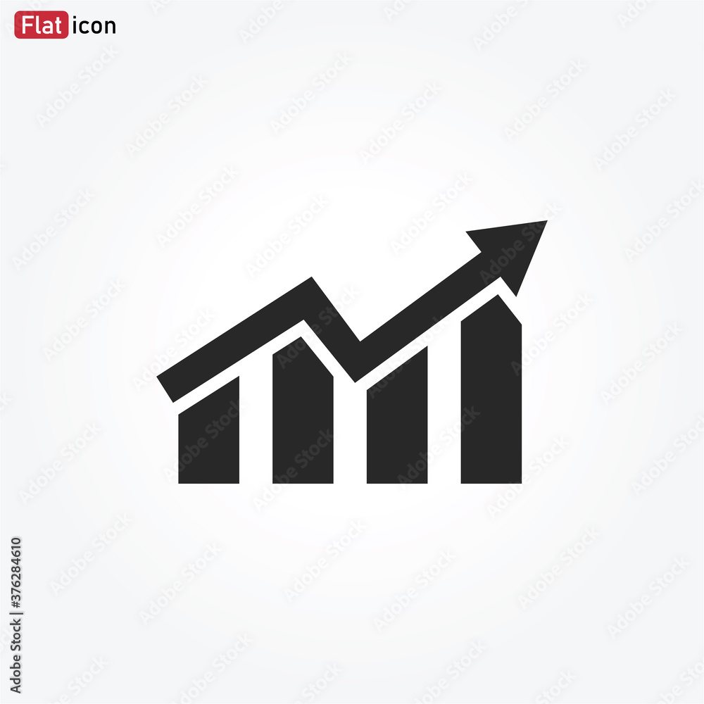Chart increase icon vector eps 10 Chart increase icon vector eps 10
