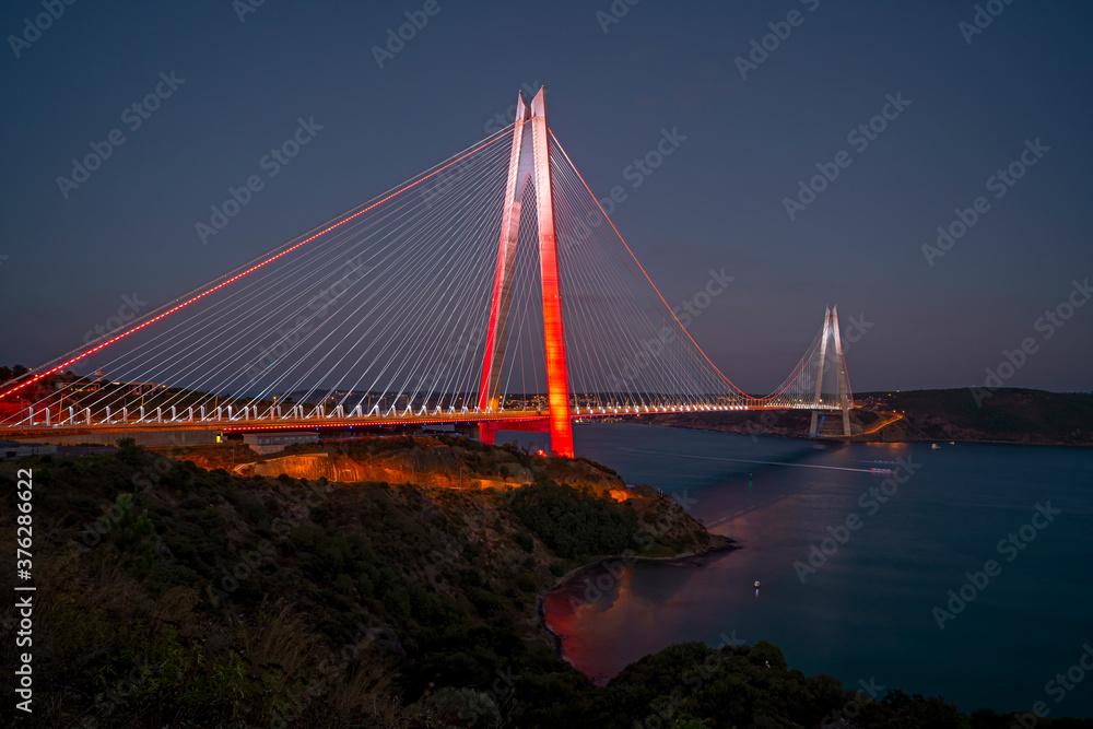 Fototapeta premium ISTANBUL YAVUZ SULTAN SELIM BRIDGE