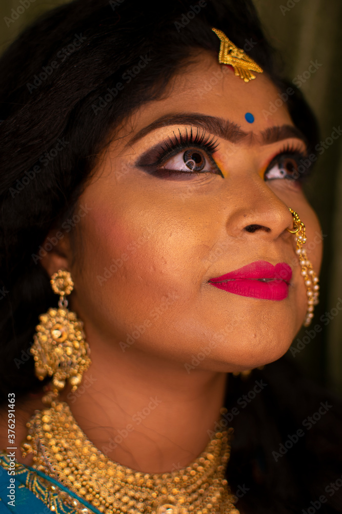 Indian Girl With Reception Party Makeup