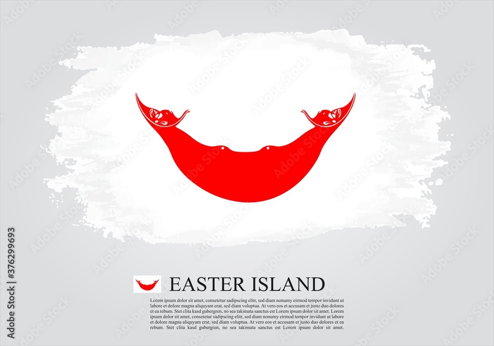 Textured and vector flag of Easter Island drawn with brush strokes. Texture and vector flag of Easter Island drawn with brush strokes. Textured and vector flag of Easter Island drawn with brush strokes. Texture and vector flag of Easter Island drawn with brush strokes.