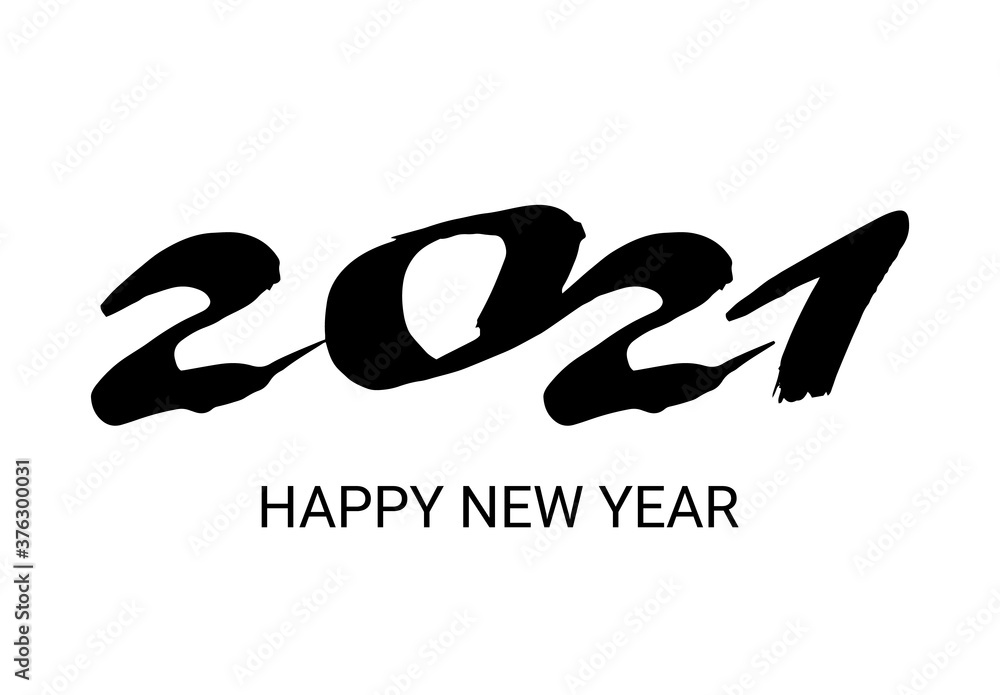 2021 black grunge lettering and hand drawn numbers 2021 black grunge lettering and hand drawn numbers