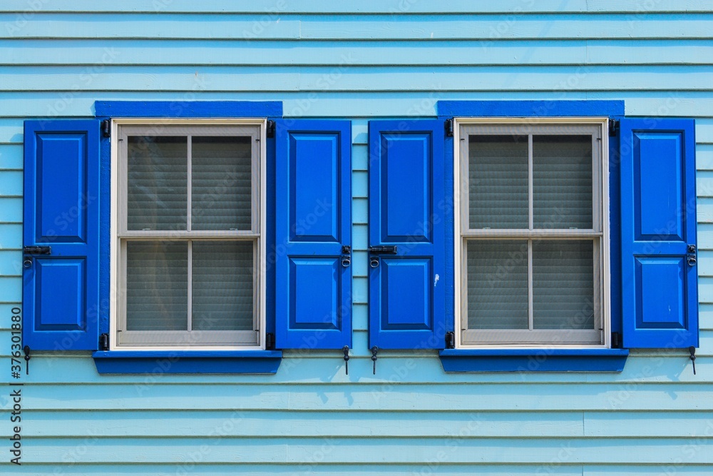 window with shutters