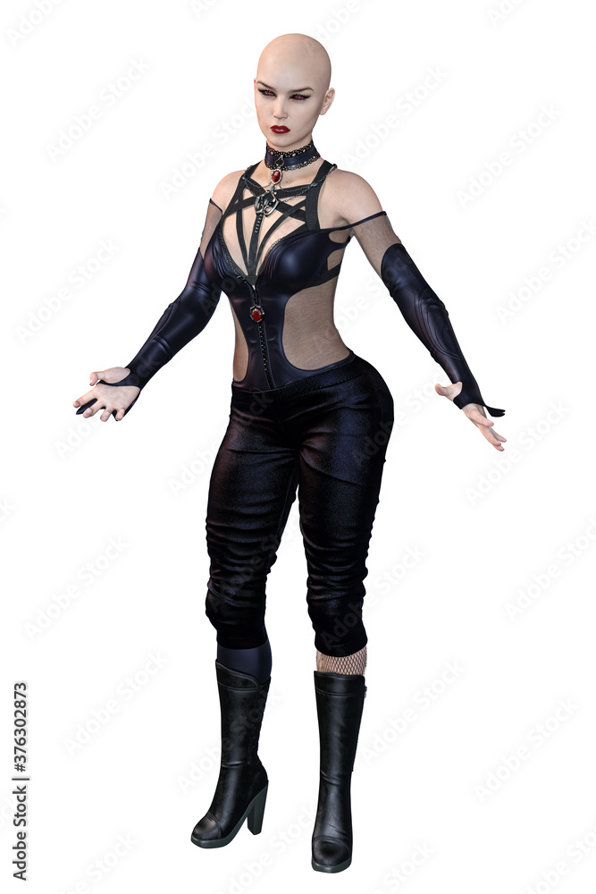Urban Fantasy Caucasian Vampire Woman, 3D Illustration, 3D Rendering
Urban Fantasy Caucasian Vampire Woman, 3D Illustration, 3D Rendering