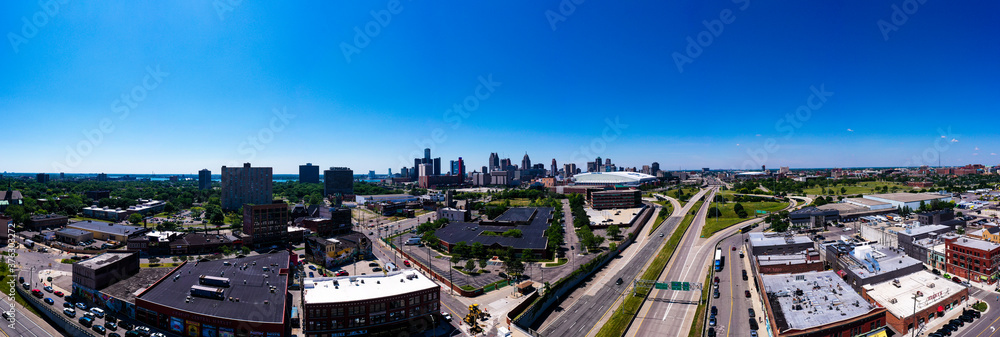 Detroit Skyline from Over Eastern Market