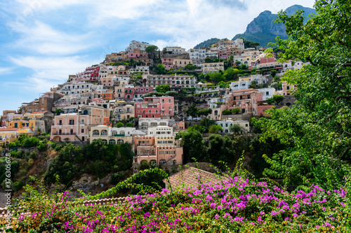 Italy, Campania, Positano - 17 August 2019 - Positano is beautiful and surrounded by nature