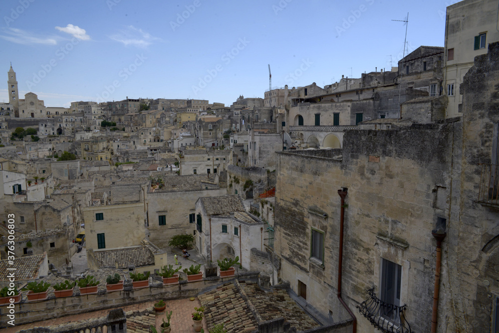 Panorama of Matera the city of Sassi