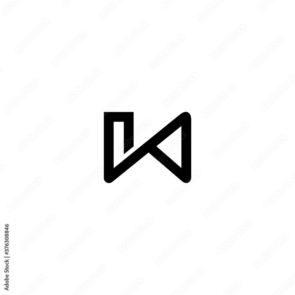 abstract N letter logo icon, line, simple but elegant, on black background abstract N letter logo icon, line, simple but elegant, on black background