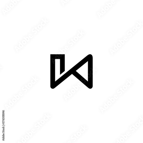 Free Download abstract N letter logo icon, line, simple but elegant, on black background - GFXLoad