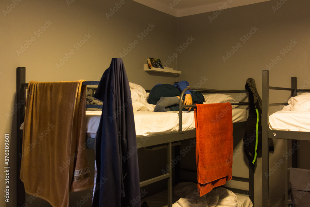 room in the hostel murowaniec in Polish mountains