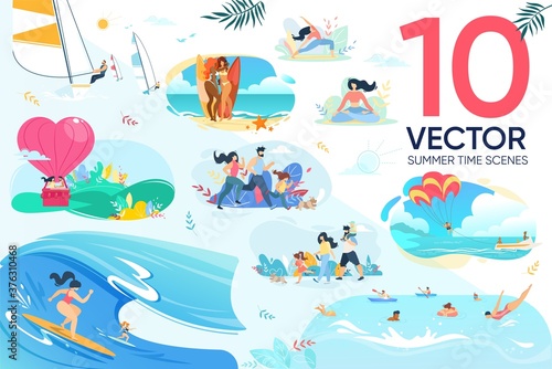 Romantic Trip, Rest on Resort, Fitness Tour Set