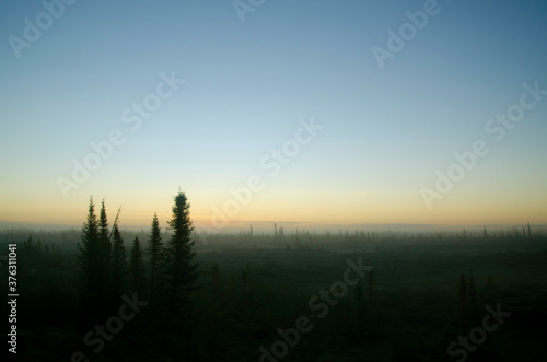 Morning haze at marshland in North America © Chieson