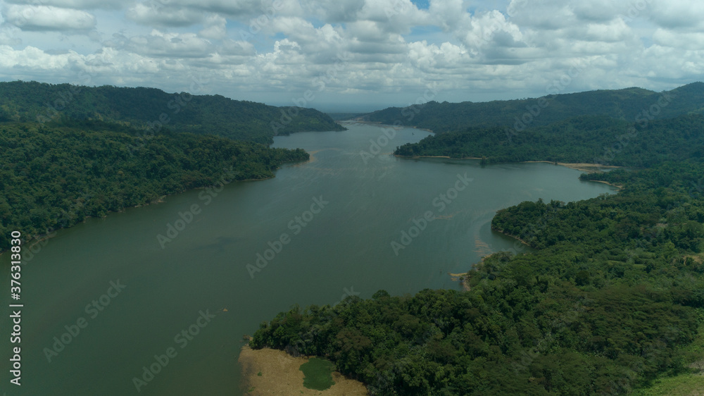 Aerial View Reventazon Lake, Costa Rica Aerial View Reventazon Lake, Costa Rica