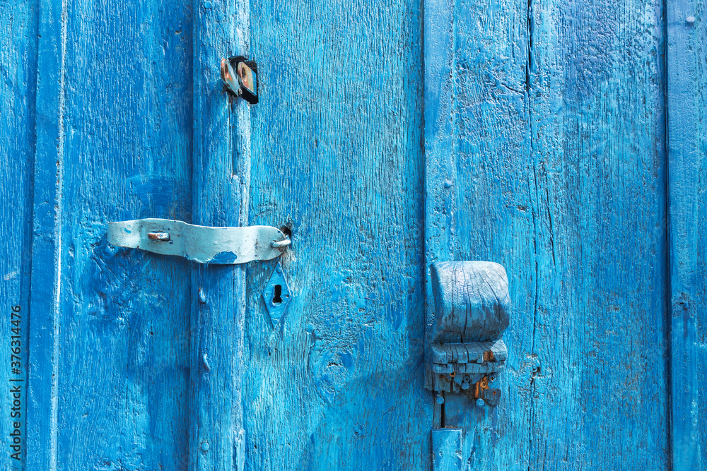 old blue wooden door old blue wooden door