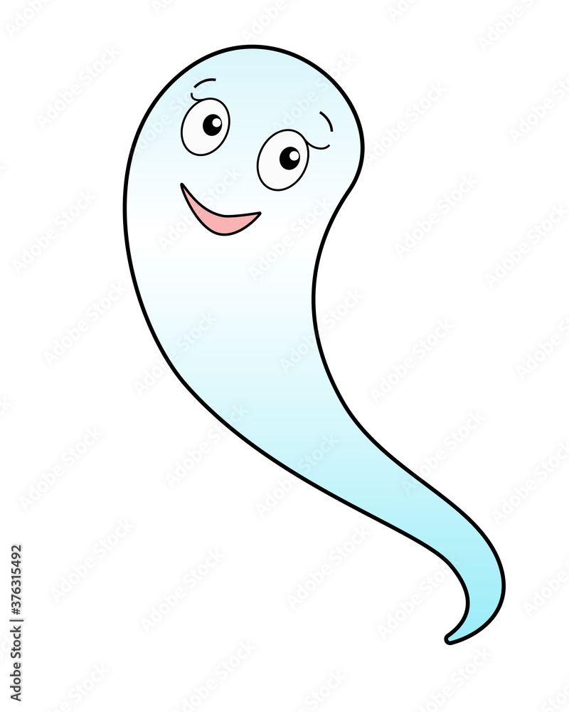 Ghost - full color stock illustration on the theme of Halloween. Halloween illustration. Ghost - full color stock illustration on the theme of Halloween. Halloween illustration.