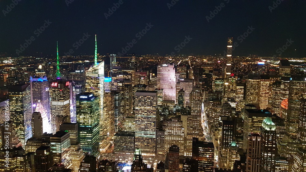 Fototapeta premium barcelona night view