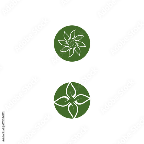 Leaf ecology Logo Template vector