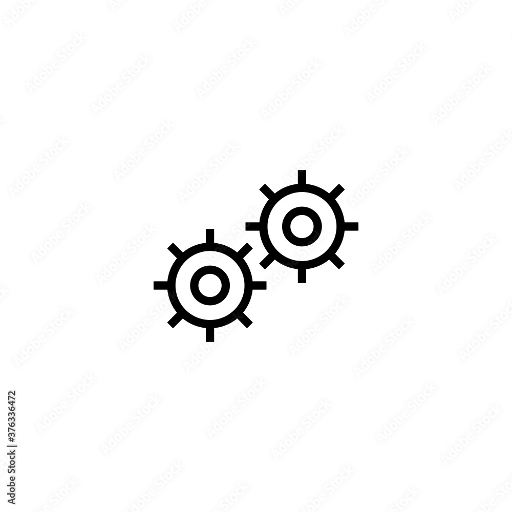 Teamwork Icon  in black line style icon, style isolated on white background