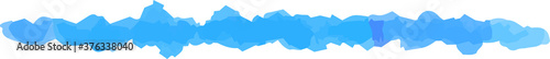 Horizontal pencil line using cold color watercolor texture