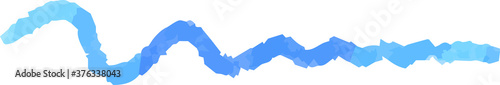 Horizontal pencil line using cold color watercolor texture