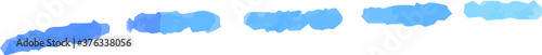 Horizontal pencil line using cold color watercolor texture