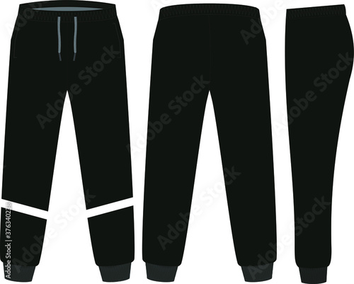 Sweat Pants Mock ups Design illustrations templates vectors 