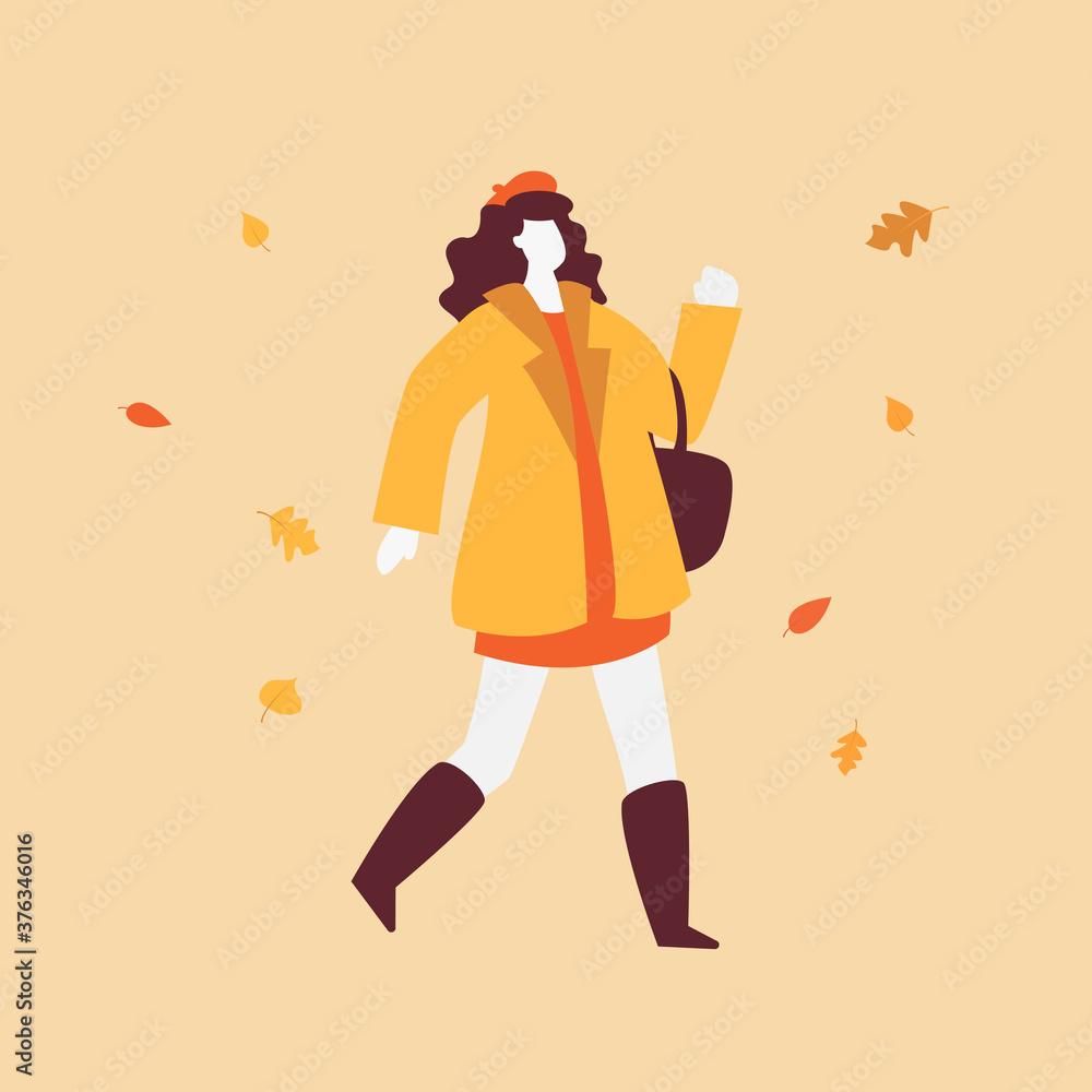 autumn people girl character autumn people girl character