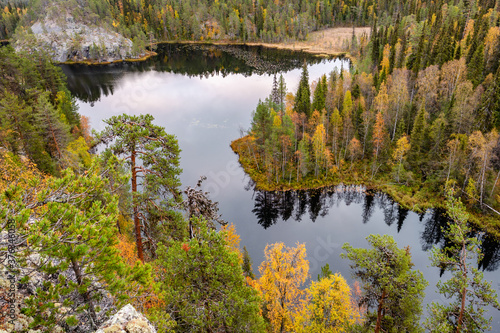 Repovesi National Park forest and lake landscape