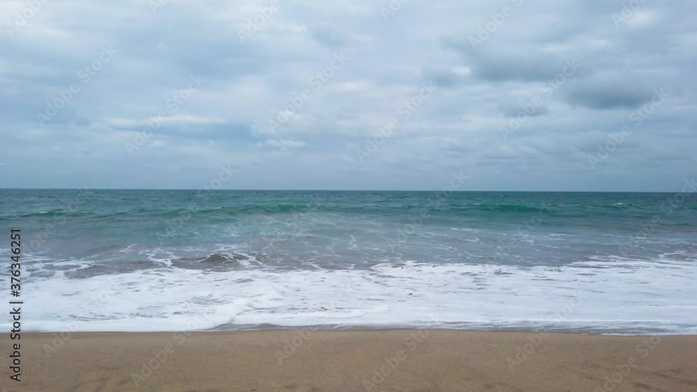 Panning shot in beach to horizon side in Dhanushkodi Beach in Rameshwaram, Pamban in 4K Panning shot in beach to horizon side in Dhanushkodi Beach in Rameshwaram, Pamban in 4K