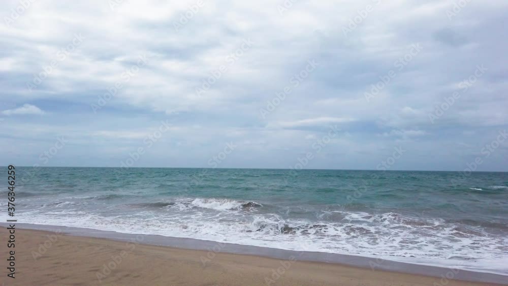 Panning shot from left to right in Dhanushkodi Beach in Rameshwaram, Pamban in 4K Panning shot from left to right in Dhanushkodi Beach in Rameshwaram, Pamban in 4K