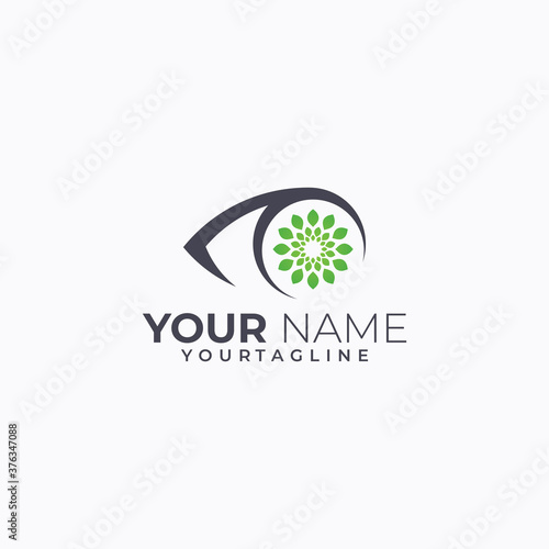 nature vision logo icon vector isolated