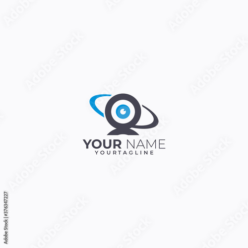 secure cam logo icon vector isolated