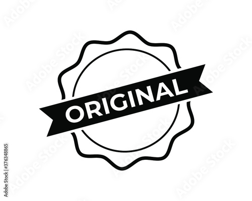 Vector illustration of Original stamp icon, isolated.