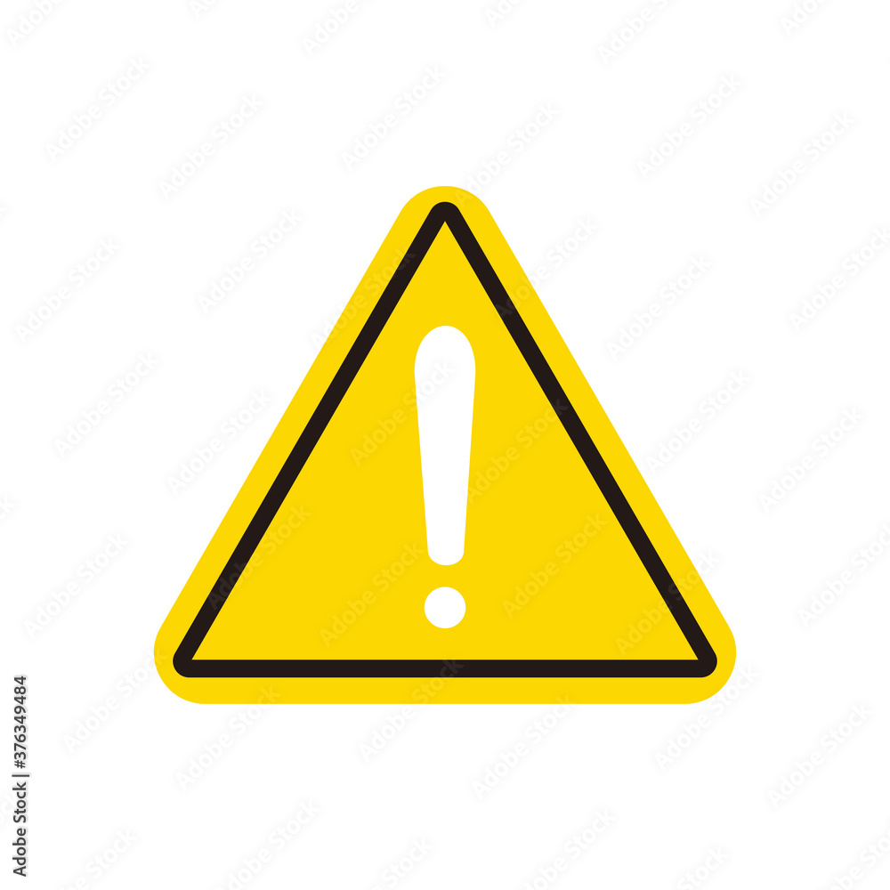 Danger or Warning Sign Triangle Vector Icon Design Template Danger or Warning Sign Triangle Vector Icon Design Template
