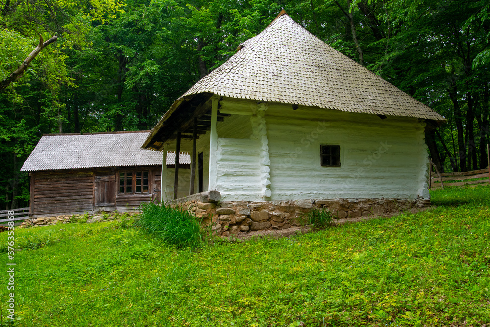 the clay and straw house in the village