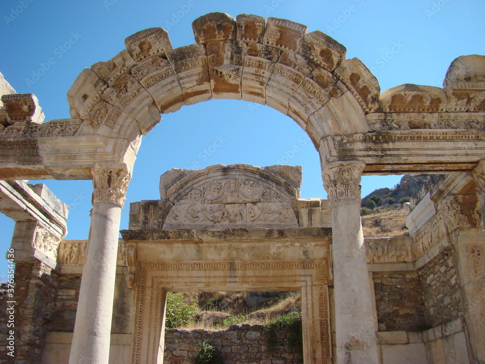 ancient greek ruins in turkey, ephesus ancient greek ruins in turkey, ephesus