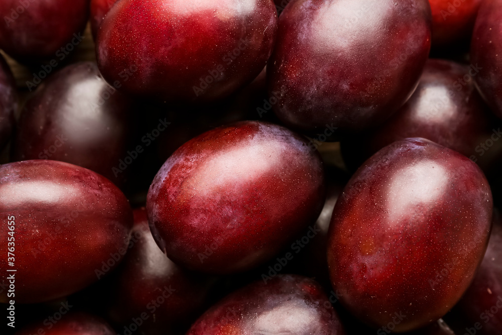 Tasty sweet plums as background Tasty sweet plums as background