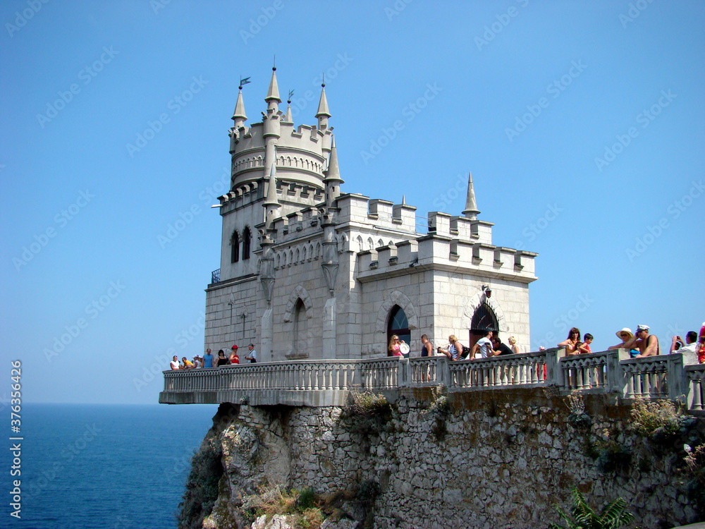 Palace and buildings in Yalta, Ukraine, crimea, peninsula, black sea