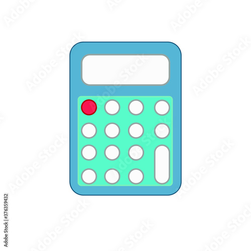 Calculator in flat style, vector graphics on a white background, calculator icon for the site
