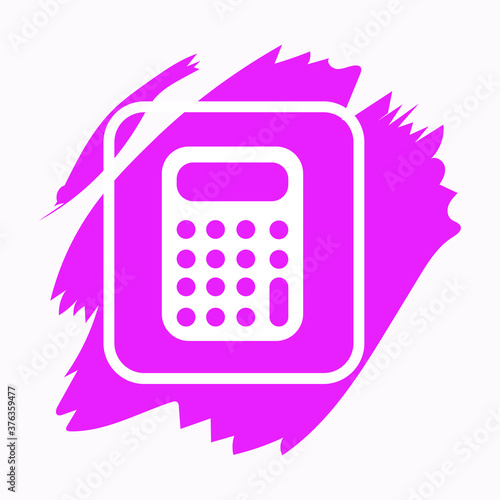 Calculator in flat style, vector graphics on a white background, calculator icon for the site
