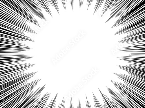 アメコミ漫画風集中線効果線