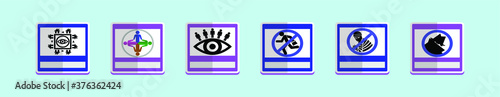 Neighborhood watch warning sign vector illustration isolated on blue