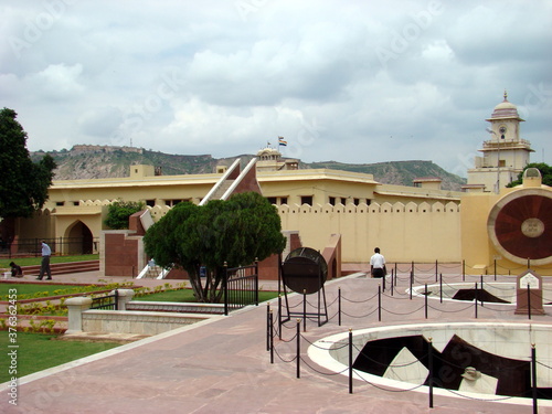 Jantar Mantar, Jaipur India, Sun dials, astronomical statues photo