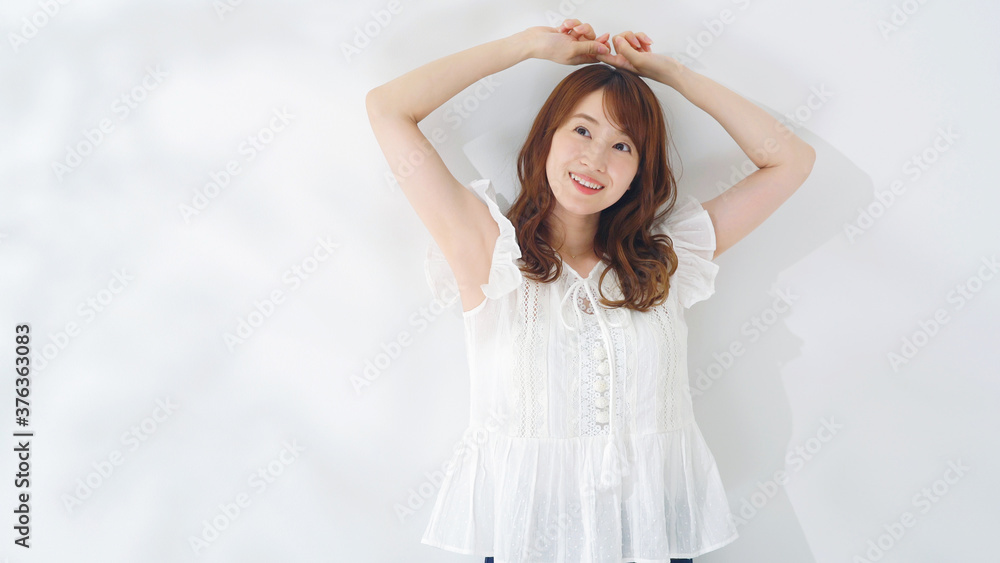 Naklejka premium 女性 イメージ