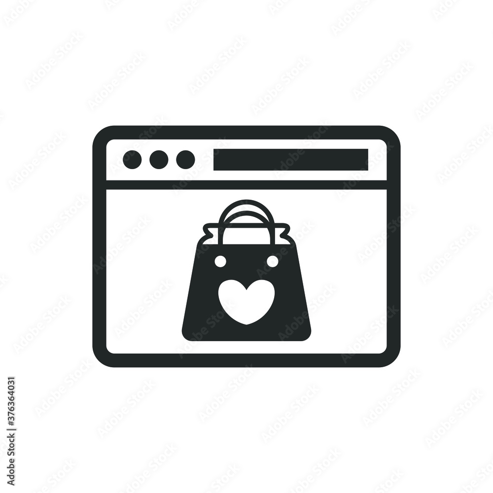 Online shop icon