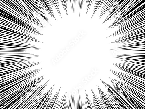 アメコミ漫画風集中線効果線