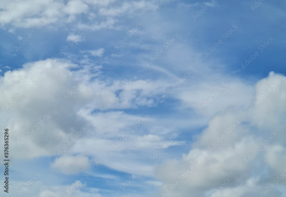 Blue sky and clouds background