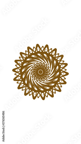 sunflower mandala  very suitable for wall decoration  symbols and others