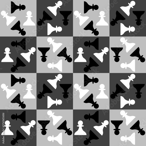 Seamless pattern with Chess...