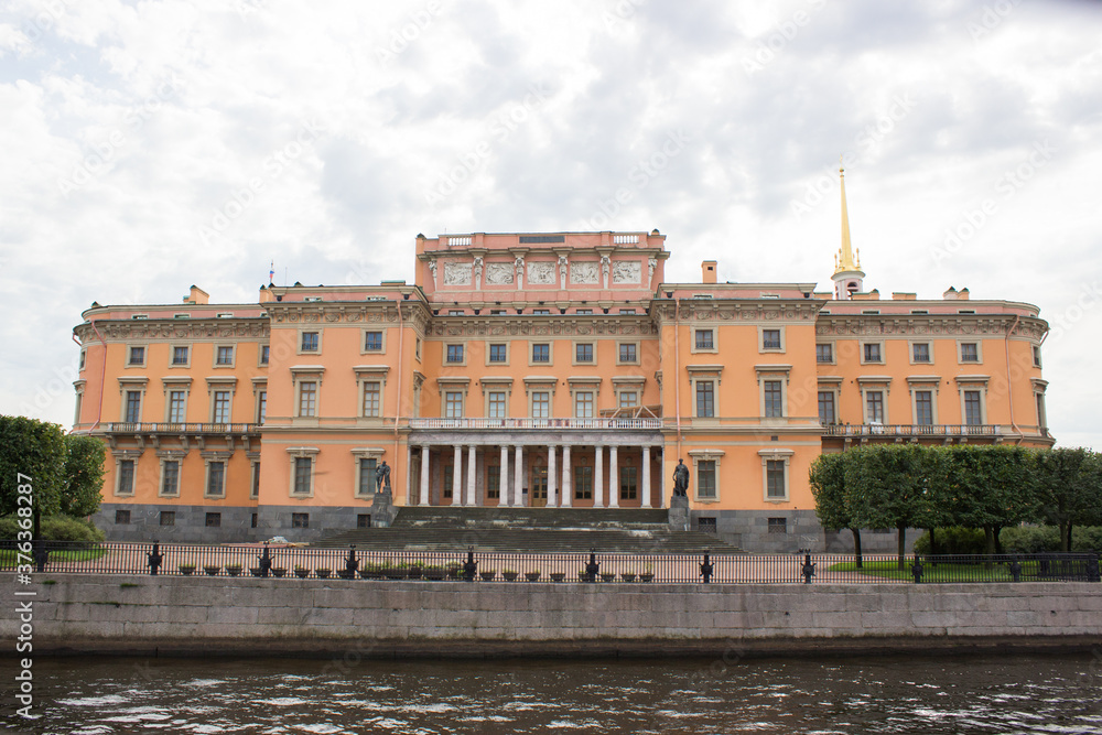 View of the Mikhailovsky Castle in St. Petersburg, Russia